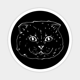 British Shorthair cat portrait Magnet